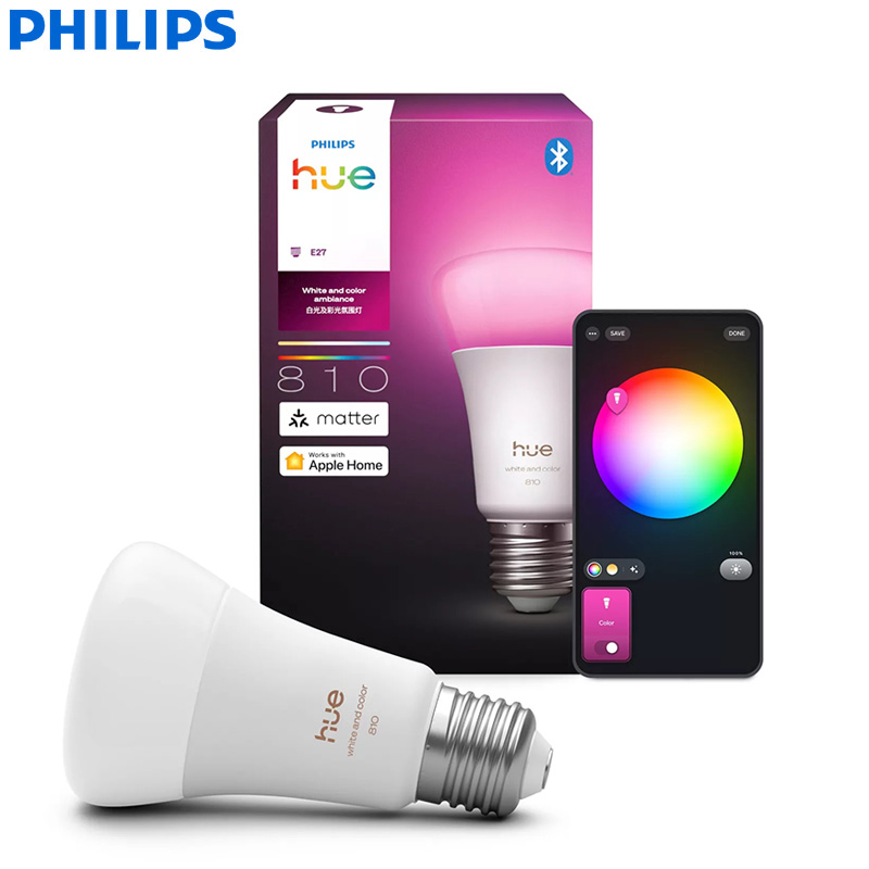 Philips Light Hue White - مصباح فيليبس هيو E27 A60 810LM