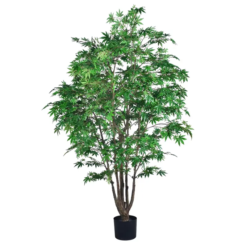 Dracaena Marginata - شجرة القيقب الخضراء الاصطناعية متعددة الجذوع