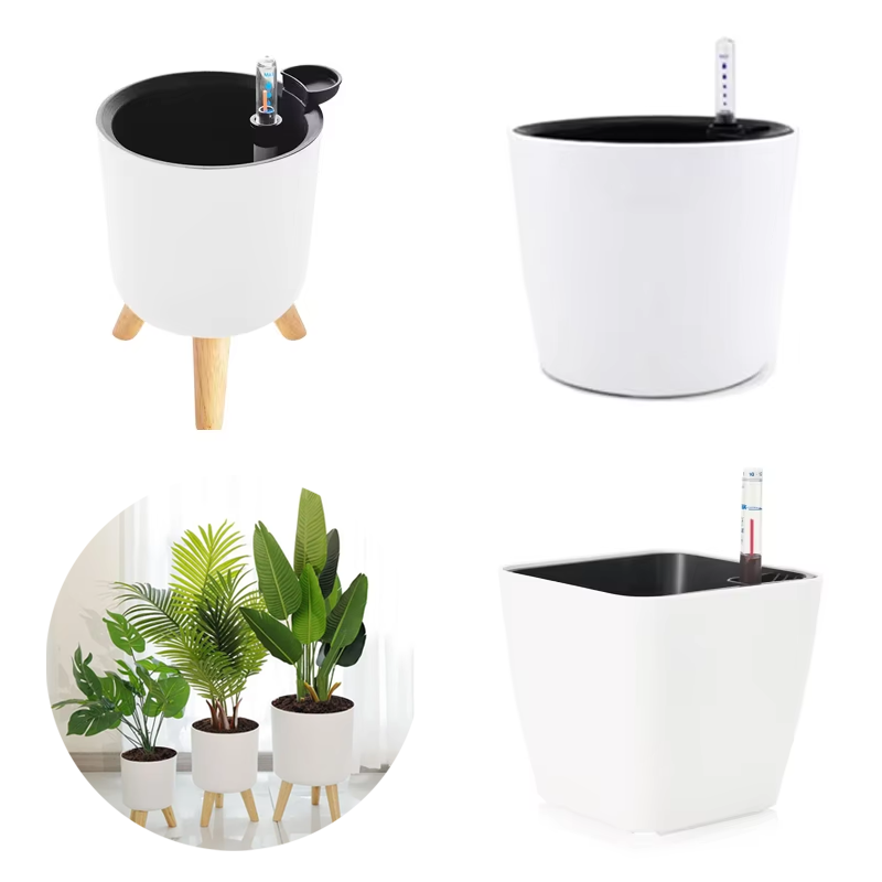 Aloe Vera Pot - وعاء زهور بلاستيكي داخلي ذاتي الري