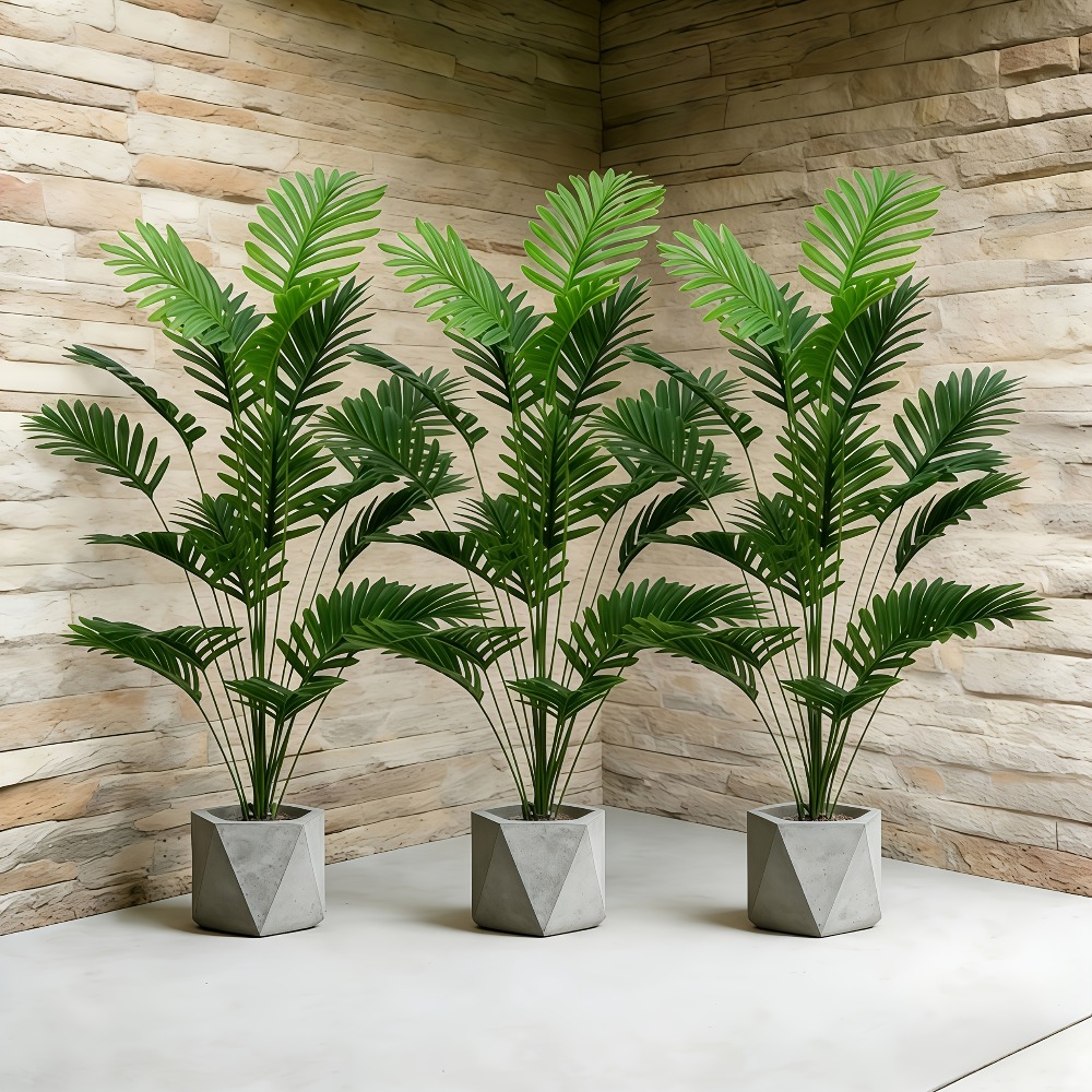 Monstera Adansonii - 1 قطعة شجرة نخيل صناعية كبيرة