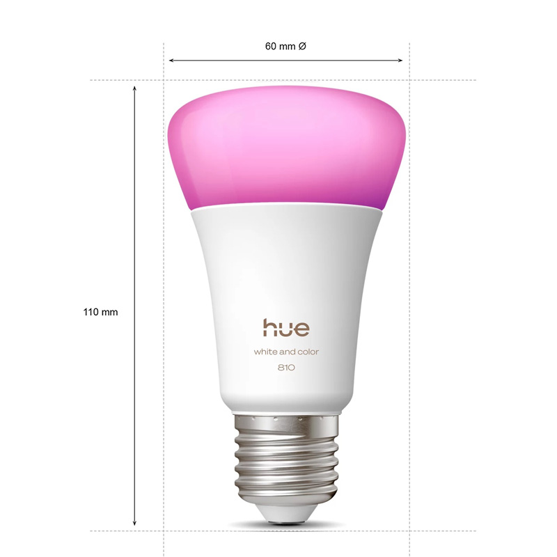 مصباح فيليبس هيو E27 A60 810LM - مراجعة Philips Light Hue White وسعره