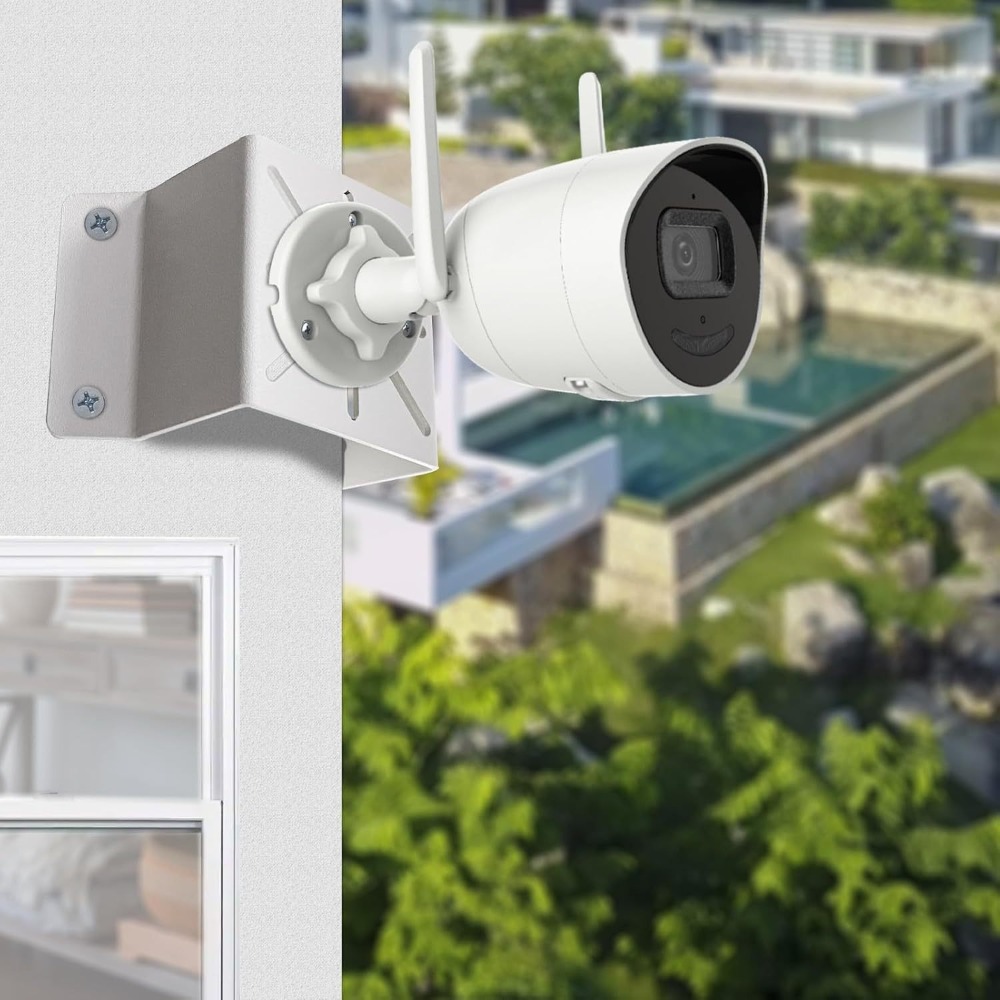حامل جداري خارجي معدني أبيض لد - مراجعة Eufy Camera S340 وسعره